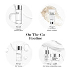 BIOEFFECT On-the-Go EGF Skincare Set | Age-Defying TRAVEL KIT with Growth Factor Serum, Hydrating Cream, Essence Toner, Micellar Cleanser & Volcanic Exfoliator