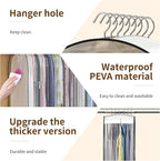 Upgraded Thickened Clear Garment Bags for Hanging Clothes 4 Packs (40 & 50 inch), 10“ Gusseted Clothes Hanging Storage Bags for Closet, Shirts, Coats, Dresses