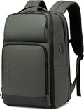 FENRUIEN 17 Inch Travel Backpack Green, Expandable Water Resistant Computer Backpack with USB Port, Laptop Bag for Business/College/Work