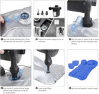 ISWEES Car Bed SUV Air Mattress, Car Air Mattress with Home Power Adapter, Electric Pump, 2 Inflatable Pillows and 2 Footrests for Back Seat, Side Seat,Trunk Sleeping, Thickened Camping Bed - Blue