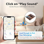 2 Pack Wallet Tracker Card [Apple MFi Certified] Air Tracker Tag (iOS only), IP68 0.06in Rechargeable Smart Card Work with Apple Find My, Keys Finder and Item Locator for Passport, Bags, Laptop, Black