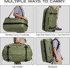 Haimont Large Waterproof Duffel Backpack Roll-Top Heavy Duty Dry Duffle Bag for Boating, Travel, Motorcycle, Kayaking, Camping, 60L