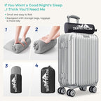 Travel Pillow Memory Foam Pillows, Camping Pillow-Compressible Medium Firm, Breathable Cover, Ideal Backpacking Hiking, Bed Pillows, Airplane and Car (Light Grey, M)