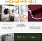 Merino Wool Blend Camping Blanket Ultra Warm, Moisture Wicking, Portable Outdoor Blanket for Camping, RV Trips, Adventures, Picnic, Bushcraft Survival Kits, Large 86"x62"