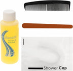 Moda West 24 Kits - Bulk Case of Wholesale Deluxe 15 Piece Toiletry Kit for Men, Women, Travel, Charity