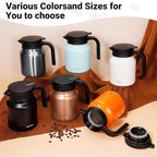 34Oz Thermal Coffee Carafes For Keeping Hot/Cold, Stainless Steel Coffee Carafe, Dustproof Insulated Water Carafe for Party/Home,Black