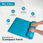 Puffy Blanket for Cold Weather - Down Camping Blanket with Sustainable Insulation, Lightweight & Warm Outdoor Camping Quilt, Water-Resistant, Compact & Packable