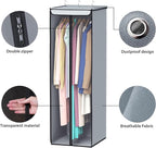 Univivi Garment Bags for Hanging Clothes, Large Clothes Storage Bags Closet Organizer with Clear Window, Premium Hanging Garment Storage Bag for Suits, Coats, Dresses, 54"