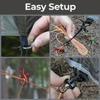 onewind 12×10 ft Hammock Tarp, Ultralight Versatile Camping Tarp Lightweight Waterproof Silnylon Hammock Rain Fly with Doors, Easy to Setup with Stuff Sack Tent Stakes, Dark Grey