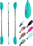 Adjustable Kayak Paddle with Carbon Shaft and PP Blade Available in 220-230/220-240/230-250cm Floating Lightweight Kayak Oars with Original Pattern