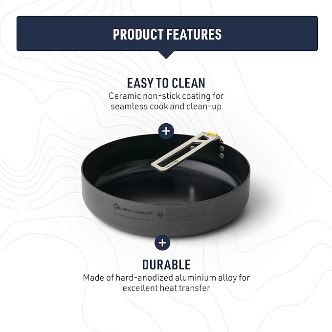 Sea to Summit Frontier Ultralight 8 Inch Camping Cooking Pan