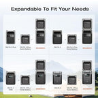 EF ECOFLOW Portable Power Station DELTA 3 Plus with Smart Extra Battery, Expand Capacity from 1024Wh to 2048Wh, Solar Generator for Emergency, Home Backup, Outdoor Camping