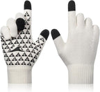 Achiou Winter Gloves, Glove for Men Women, Upgraded Touch Screen Texting Warm Running with Thermal Soft Knit Lining