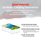 zzlamb Camping Blanket, Outdoor Lightweight Travel Blanket Puffy Portable Down Alternative, Windproof Warm Cloak with Snaps, Cozy Quilt Backpacking Picnic RV Plane Car Hammock Beach Climbing