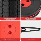 Collapsible Folding Chair - Upgraded Portable Chair with 400lbs Load Capacity, Perfect for Camping, Fishing, Hiking - Folding Stool with Carrying Straps, Gift for Fisherman (Red)