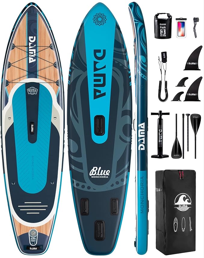 DAMA 11'*34"*6" Stand Up Paddle Board, Inflatable Paddle Board,Inflatable Paddle Boards for Adults w/a Wide, Smooth and Non Slip Deck, Versatile Styles, Suitable for Adults