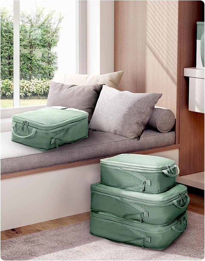 ECOHUB 4 Set /6 Set Packing Cubes for Travel Durable Suitcase Organizer Bags Set with Personalized Tag Various Sizes Travel Essentials Traveling Accessories for Luggage Machine Washable