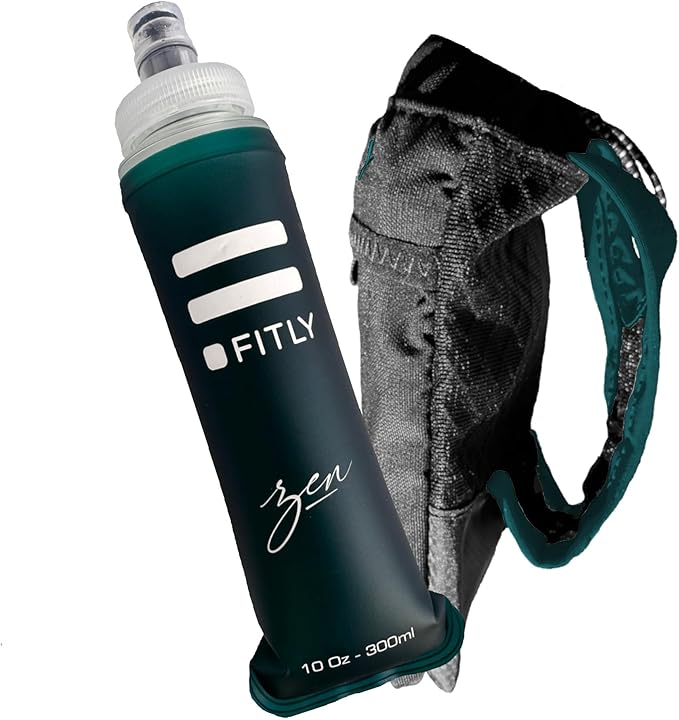 Soft Flask - Shrink As You Drink Soft Water Bottle for Hydration Pack - Folding Water Bottle Ideal for Running, Hiking, Cycling, Climbing & Rigorous Activity