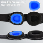 Sleep Mask for Dry Eyes – 100% Blackout Eye Mask & Moisture Goggles – Adjustable Hydrating Sleeping Mask for Men & Women, Soft & Comfortable – Great for Travel & Shift Work, Gray