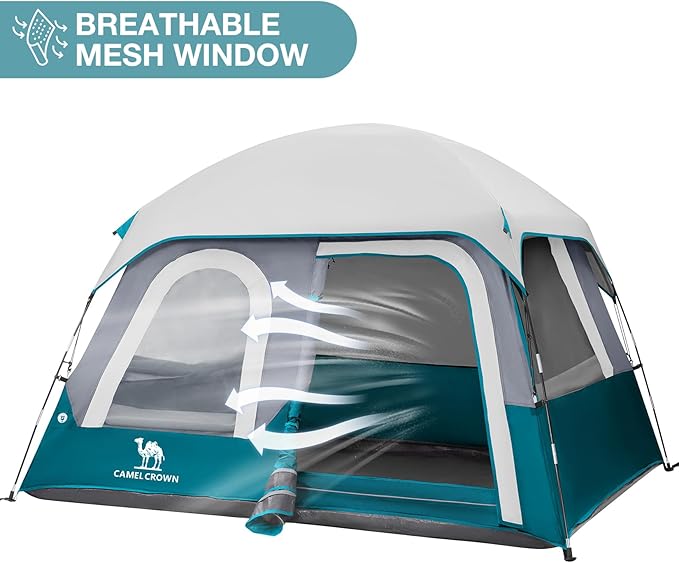 CAMEL CROWN 4/6 Person Tent Waterproof Lightweight Portable Backpacking Tent for Outdoor Camping Hiking