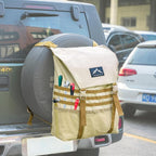 Himal Outdoors Spare Tire Trash Bag, Spare Tire Storage Bag,SUV Trunk Organizer for Outdoor Off-Road Recovery Gear,Beige