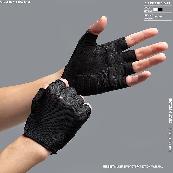 Cycling Gloves - Anti-Slip, Shock-Absorbing XRD Pad, Light Weight Breathable MTB Biking Gloves for Men & Women