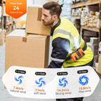 24000mAh Personal Waist Fan, USB Rechargeable Clip The Waist For Working,10 Speed & 40H Cooling and Heatstroke Prevention For Outdoor Travel Camping (orange, 24000mAh)