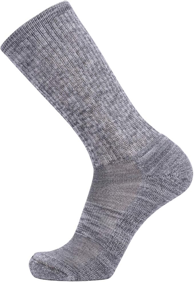 EnerWear 4 Pack Women's Merino Wool Outdoor Hiking Trail Crew Sock