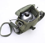 Military Canteen with Cup Stove and Molle Pouch Military Surplus Army Canteen for Outdoor Camping Hiking Surviving Backpacking
