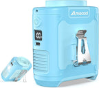 AMACOOL Portable Waist Fan Clip On, MAX 40H Work Time, 10000mAh Rechargeable Wearable Shirt Fan with Light, 16000RPM Powerful 5 Speed Belt Fans Personal Cooling Fans for Outdoor Jobsite Camping Travel