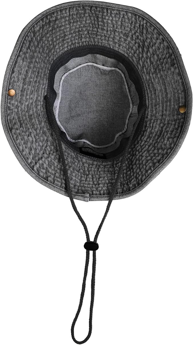 Wide Brim Hiking Fishing Safari Boonie Bucket Hats 100% Cotton UV Sun Protection for Men Women Outdoor Activities