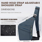 Crossbody Travel Bags for Women, New Theft Proof Safe Slim Sling Travel Purses, Personal Flex Shoulder Bag for Men Women