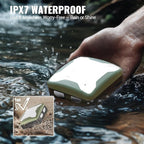 Camping Lantern Rechargeable/3AAA Batteries Tent Light, IPX7 Waterproof LED Lamp with Magnetic Base & Carabiner Hook for Indoor Work Outdoor Hiking Emergency Light Hurricane (ComPuck)