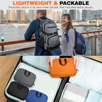 Seektop 40L Hiking Backpack Foldable Daypack for Women Men, Lightweight Travel Backpack Carry on Flight Approved Work Business Leisure Bag (Gray)