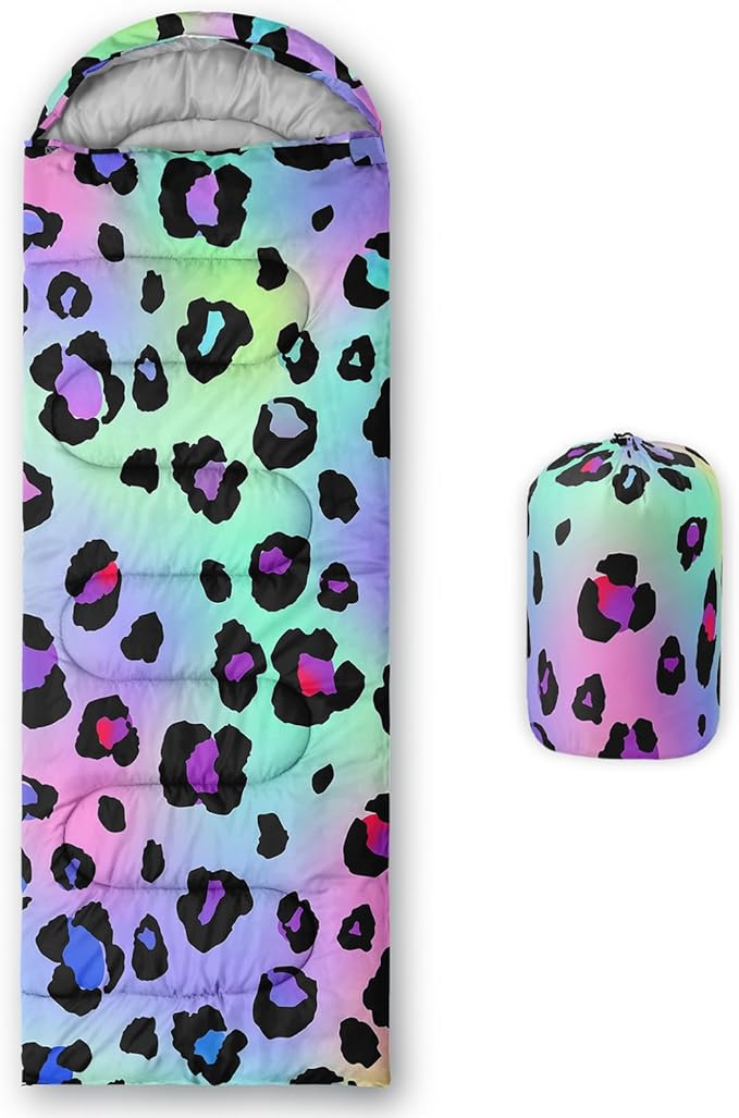 Axolotl Unicorn Sleeping Bag for Kids Boys Girls–Lightweight Warm Cold Weather Sleeping Bags,Waterproof Portable Sleeping Bag with Compression Sack for Camping Backpacking Outdoor Indoor