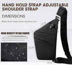 Crossbody Travel Bags for Women, New Theft Proof Safe Slim Sling Travel Purses, Personal Flex Shoulder Bag for Men Women