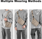 Anti Theft Travel Bag, One Shoulder Large Capacity Cross-body Bag Chest Fashion Lightweight Sling Bags for Travel Sports