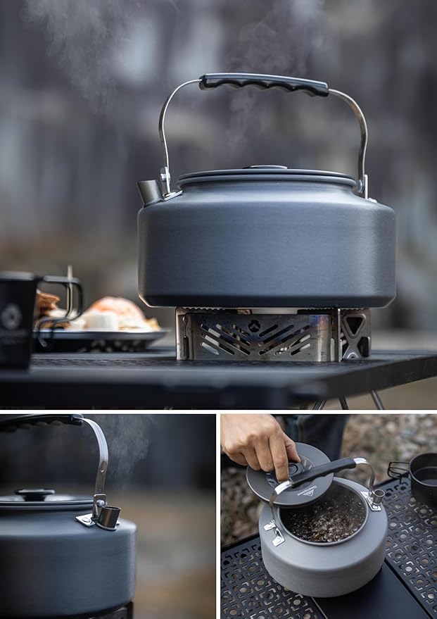 CAMPINGMOON Camping Kettle 1.5L Portable Ultra-Light Coffee Tea Pot S1500