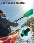 Abahub Adjustable Kayak Paddle 210-230 cm/ 230-250 cm Floating Kayaking Oars Boating Oars Canoeing Oars Black