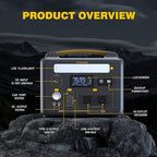 VTOMAN Jump 600X Portable Power Station with Extra Battery, 600W/939Wh LiFePO4 Battery Solar Power Station with 600W Constant-Power, Regulated 12V DC, PD 60W USB-C for Camping, Off-grid, Home Backup