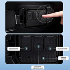 Queen Air Mattress with Portable Air Pump (2000mA) and 2 Inflatable Pillows, 19" High Self-Inflation Inflatable Mattress, Comfortable Blow up Mattress, Air Bed for Camping, Home and Guest