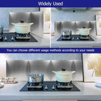 Amundo 2 Pieces Grease Splatter Guard 2 Sided Foldable Stainless Steel Splatter Guard Oil Splash Guard for Grease Stainless Steel Backsplash for Stove Frying Pan Splatter Guard (15.7" X 15.7")