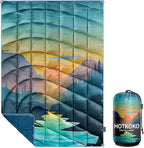 Camping Blanket,Lightweight Puffy Printed Camping Blanket Packable Outdoor Blanket for Camping,Traveling, Stadium, Hiking, Picnics