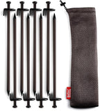 Heavy Duty Steel Tent Stakes - Tarp Pegs Camping Stakes for Outdoor Camping Canopy and tarp, 12 inch 8/10/12PC Pack