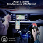 USB C Car Charger, 5 Pack 38W Dual Ports USB-C & USB-A Cigarette Lighter Adapter Fast Charging Car Phone Charger for iPhone 17 Pro Max 16 16e 15 14, Samsung S24, Pixel Cargador para Carro Phone Plug