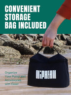 Niphean Paddle Board Pump with (Build-in Battery), 50 PSI Air Inflator for Car Tires, Paddle Board, Mattress, Portable Tire Inflator with Storage Bag, Auto-Off Air Pump for Inflatables&Deflation