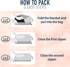 SMART TRAVEL Travel Products Cozy Warm Compact Travel Blanket Travel Blanket Airplane Compact with Bag Travel Essentials for Airplane Long Flight Essential for Woman,Men,Kids