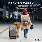 Dot&Dot Twist Memory Foam Travel Pillow for Neck, Chin, Lumbar and Leg Support - Neck Pillows for Sleeping Travel Airplane - Adjustable, Bendable Roll Pillow