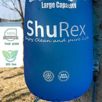 3-Gal Gravity-Fed Water Bag with 2 Outlet Pipes for Sawyer Water Filtration System Survival Water Filter Straw, Compatible with LifeStraw and Other Water Filter Straw, BPA-Free (12L/3Gal)