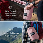 Kootek Camping Hammock, Portable Hammocks with Tree Straps & Attached Carry Bag, Camping Essentials Gear, Perfect for Outside Indoor Hiking Beach Backpack Travel